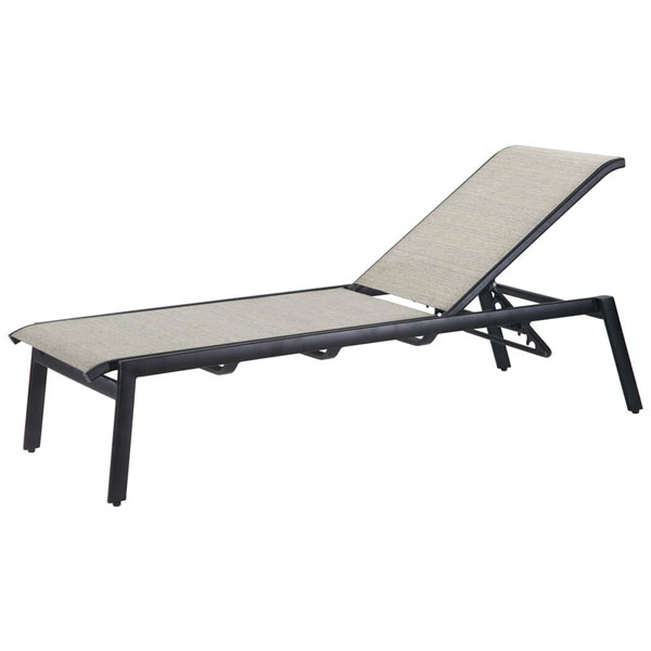 Echelon Aluminum Stackable Chaise Lounge by Gensun - Image 2